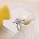Dame ring med stjerne D2201 2
