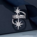 Dame ring med stjerne D2349 2