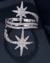 Dame ring med stjerne D2349 1