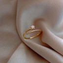 Dame ring med stjerne D2637 2