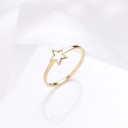 Dame ring med stjerne D2740 2