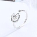 Dame ring med stjerne D2812 1