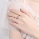 Dame ring med stjerne D2812 3