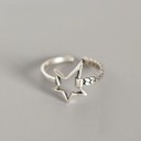 Dame ring med stjerne D2914 2