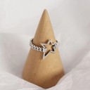Dame ring med stjerne D2914 3