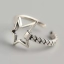Dame ring med stjerne D2914 5