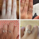 Dame ring med stjerne 5