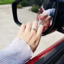 Dame ring med stjerner D1043 6