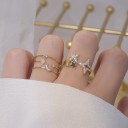 Dame ring med stjerner D1222 1