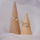 Dame ring med stjerner D1222 2