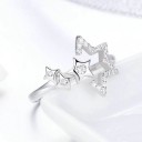 Dame ring med stjerner D2029 2