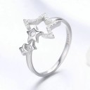 Dame ring med stjerner D2029 3