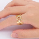 Dame ring med stjerner D2887 2