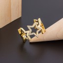 Dame ring med stjerner D2887 4