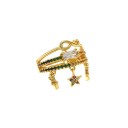 Dame ring med stjerner D3005 3