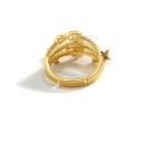 Dame ring med stjerner D3005 4