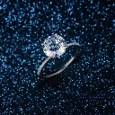 Dame ring med zirkon 2