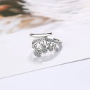 Dame ring med zirkoner D942 4