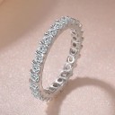 Dame ring med zirkoner 2