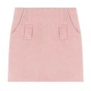 Dame set trøje og nederdel Rullekrave Lange ærmer Jacquard motiv Tætsiddende mini nederdel Polyester og bomuld Sort trøje og pink nederdel 3