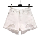 Dame shorts Høj talje Med lommer Jeans Revnet Design Bomuld Terylen Sommer moderne denim shorts 4