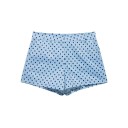 Dame shorts med prikket mønster, lommer og bæltestropper til sommerens fritidsbrug i byen og til daglig brug 6