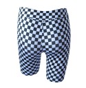 Dame shorts med skakbræt 2