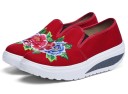Dame slip-on sneakers med blomster J2404 1