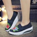 Dame slip-on sneakers med blomster J2404 6