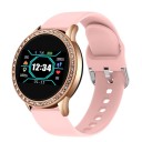 Dame smartwatch med rhinsten K1367 rosa