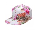 Dame snapback med blomster 6