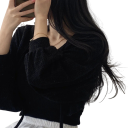 Dame sommer cardigan med lange ærmer og snøring Enfarvet let sweater af acetat, polyester og viskose Elegant overdel 10