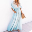 Dame sommer maxikjole P791 9