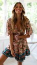 Dame sommer minikjole P1131 2