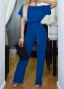 Dame sommerjumpsuit med bindebånd i taljen 3