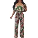 Dame sommerjumpsuit med blomster A2088 4