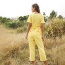 Dame sommerjumpsuit med knapper 2