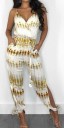 Dame sommerjumpsuit med slidser A2085 4