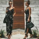 Dame sommerjumpsuit med slidser 3