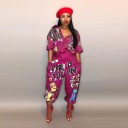 Dame sommeroveralls med print A2100 6