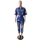 Dame sommeroveralls med print A2100 1