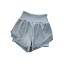Dame sport shorts Høj talje Ensfarvet Nylon Polyester Spandex Elastiske fitness shorts til løb træning yoga 8