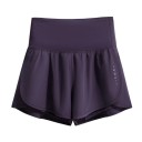 Dame sport shorts Høj talje Med lommer Ensfarvet Polyester Spandex Elastiske funktionelle shorts til løb fitness 8