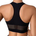 Dame sports-bh i mesh med åndbar sportstop 2