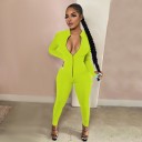 Dame sportsjumpsuit med lynlås 15
