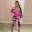 Dame sportsjumpsuit med mønster 2