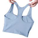 Dame Sportssæt Leggings og Sports-BH Ensfarvet Fitness Sæt i Nylon og Spandex 4