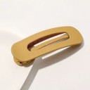 Dame stor hårspænde 11 × 3,3 cm Mat design Antiskrid med tænder Plast BB spænde Forskellige farver 5