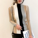 Dame stribet rullekrave A64 5