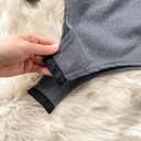 Dame strikket bodysuit med lange ærmer B774 3